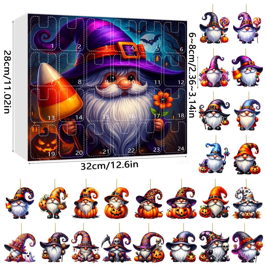 Halloween Dwarf Acrylic Hanging Decor Set With 24 Pieces For Party Celebration And Festive Atmosphere