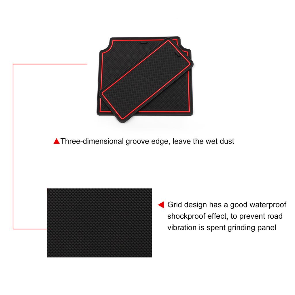 for Acura MDX 2025-2025 Car Gate Slot Mat Interior Accessories Non-Slip Mats Cup Holders Protective Pads