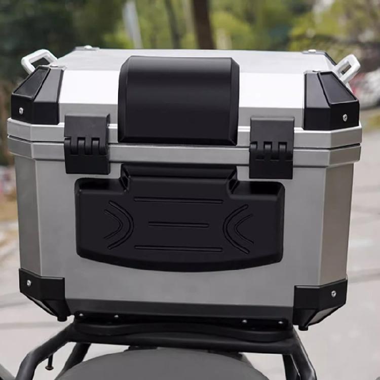 Motorcycle Top Box Backrest Cushion 45L Aluminum Trunk Ergonomic Design Long Ride Comfort Solution