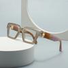 Jelly Green Oversized Square Reading Glasses Men Luxury Brand Designer Optical Frame Eyeglasses Anti Blue Light Computer Goggles
