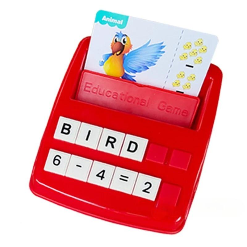 1 Set Educational Matching Letter Math Game 2 In 1 Letters and Calculation Learning Preschool Games Children Toy Gifts