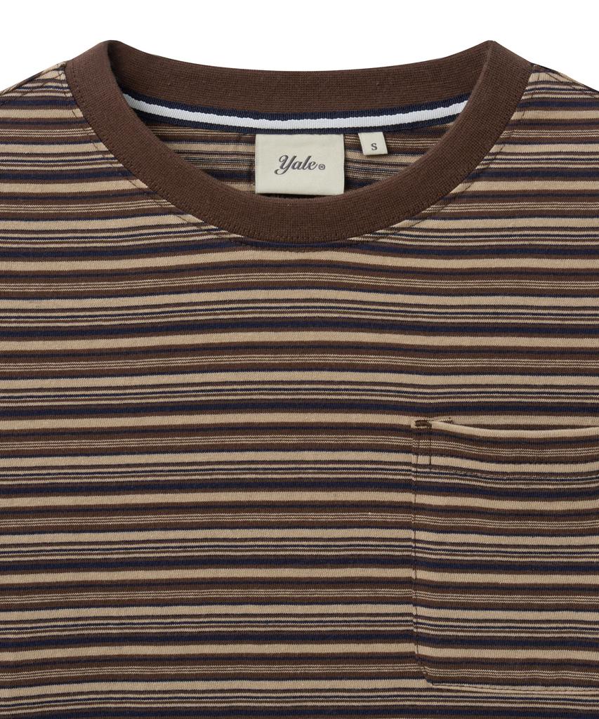 YALE Women'S Multi-Stripe T-Shirt_Brown