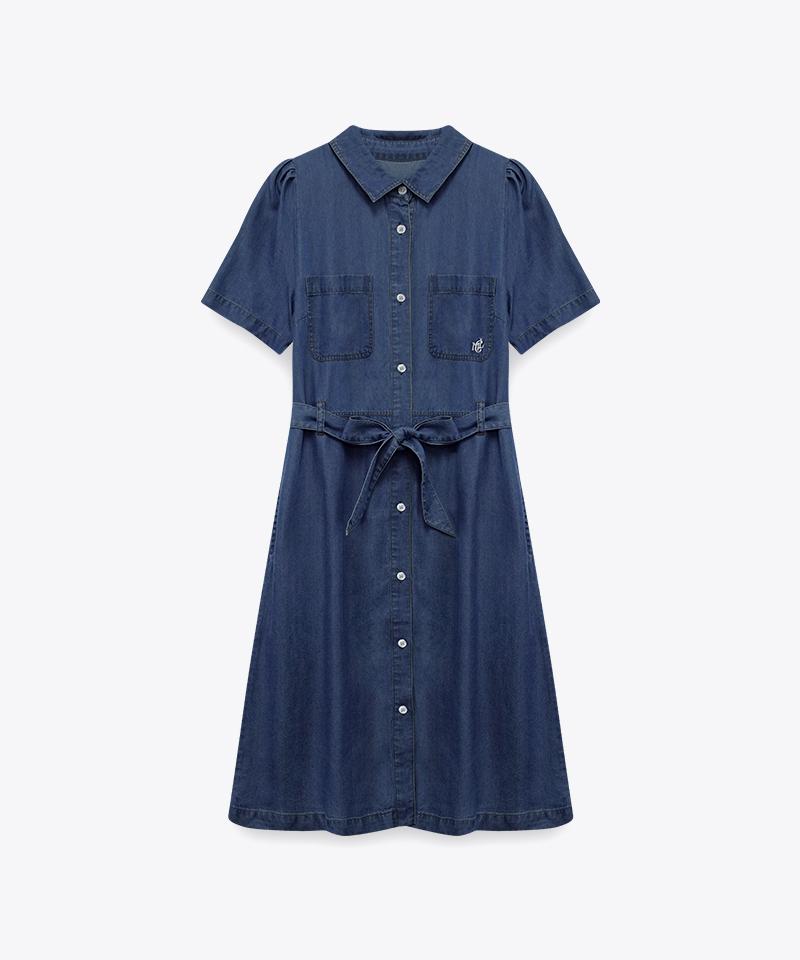 Marie Claire Denim Belted Dress (Mafbop20Mbl)