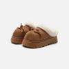 Cotton Shoes for Warmth, Fleece for Height Increase, Fashionable and Versatile Indoor Plush Slippers