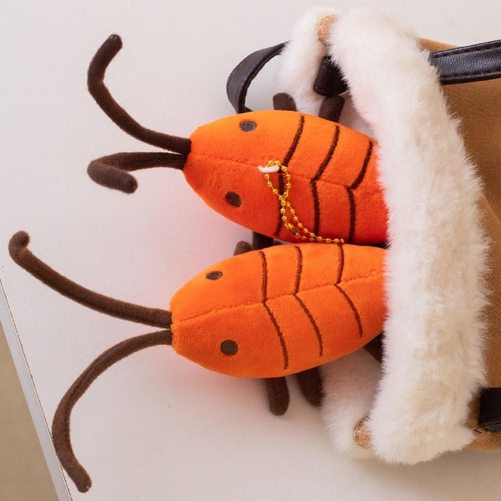 

Funny Design Shrimp Plush Toy Pendant Stuffed Shrimp Plush Doll Keychain Bag Pendant 10cm