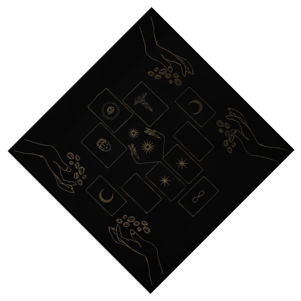 Square Shape Pendulum Divinations Mat Altar Tablecloth Board Game Card Pad Rune Table Cloth Mysterious Board Game Mat
