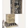 Antique Metal Bamboos Pattern Vertical Hollow Incenses Burners For Tea Room And Meditations With Stable Base Home Decors B03E