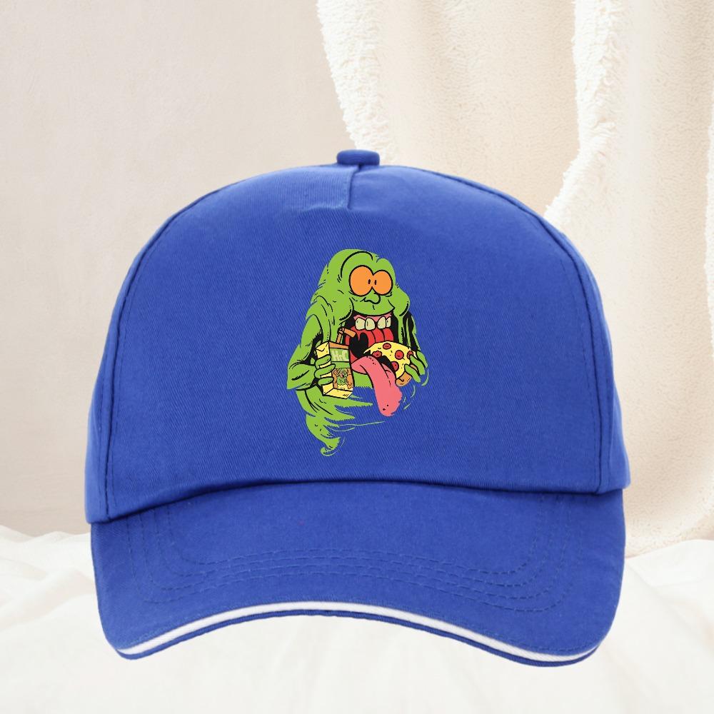 Ghostbuster Slimer Pizza Denim Hat Outdoor Adventures Hats Women Baseball Cap For Unisex Adjustable Hats