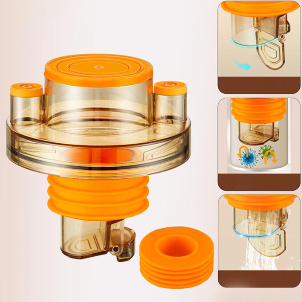 74*95mm Triple Seal Drain Fast Drainage Kitchen Adapter Dual-layer Silicone Seals Secure Connection Technology