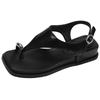 Fashion Summer New Fashion Style Flip Flops Shoes Roman Style Leisure Toe Covering Sandals Comfortable Soft Buckle Non-slip Women Sandal