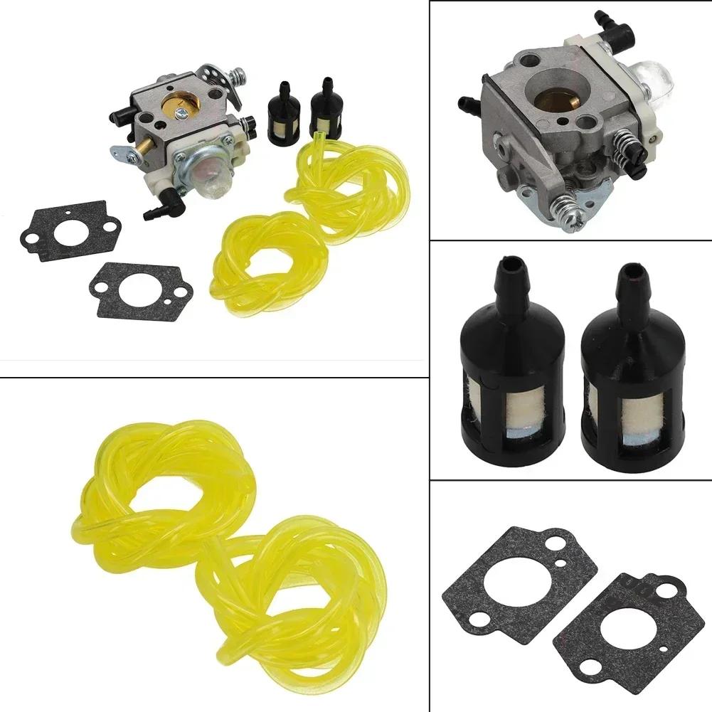 Tillbehör Förgasarsats Bränslefilter Packning 7st Fäste För Walbro Delar Ersättningssats WT-990 WT-990-1