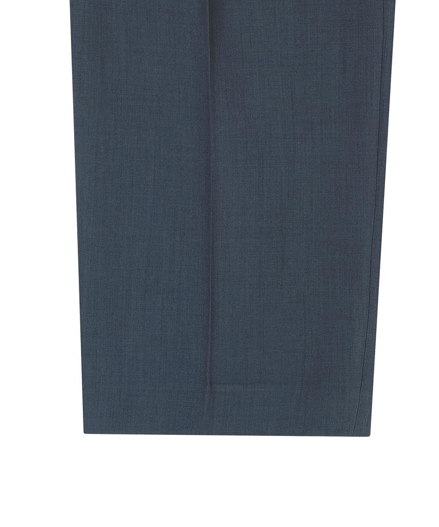 NOIRER 80S Classic One-Pleat Wide Slacks (Navy)