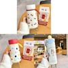 Small Cute Polka Dot Insulated Bottle With Handle For Girls Travel And Office Use
