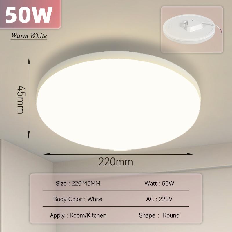 

Світлодіодні стельові світильники Round Modern Ceiling Lamps 15W 20W 30W 50W для кімнати вітальні Спальні Warm White