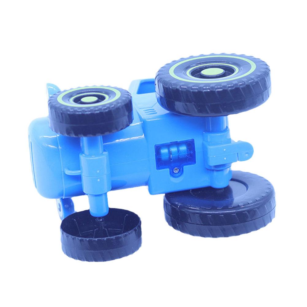 Small Car Blue Mini Toys Farmer Blue Tractor Car Model Early Learning Pull Wire Car Model Toy For Kids 1/2/3/4/5pcs