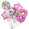 6 Pieces Rainbow Unicorn Themed Aluminum Foil Balloon Baby Shower Boy Girl Birthday Party Holiday Party