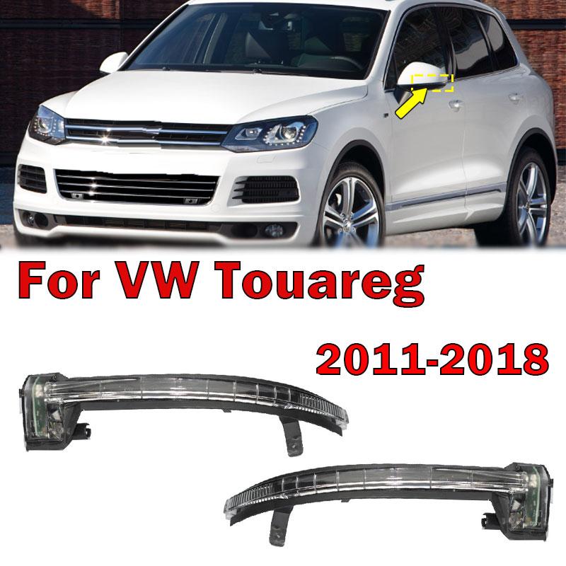 For VW Touareg 2011-2018 Car Left and Right Mirror Blinker Turn Signal Led Light Indicator Repeater Lamp 7P6949101 7P6949102