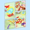 12Pcs DIY Mini Bicycle Assembly Toy Plastic Bicycle Model Educational Simulation