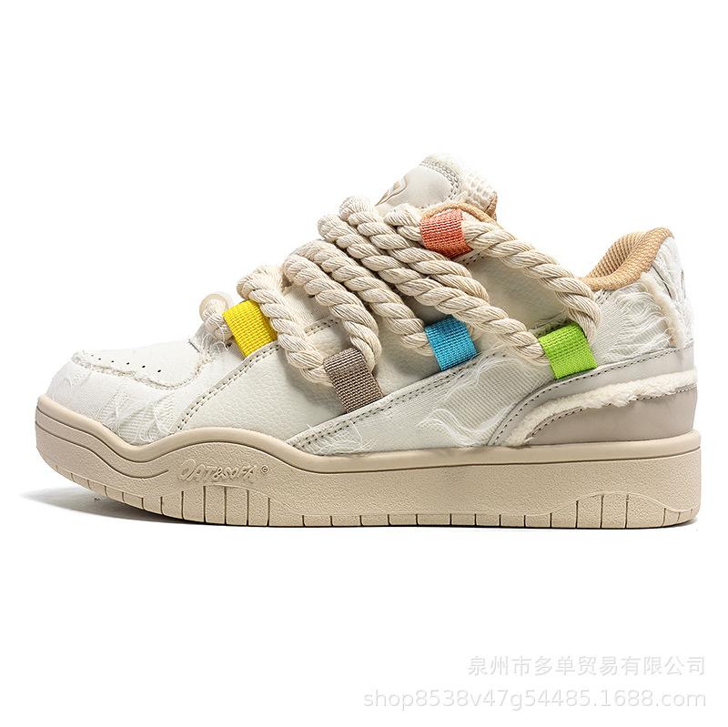 dreadlocks hemp rope destroy lace bread shoes casual board shoes sports shoes outdoor couple board shoes