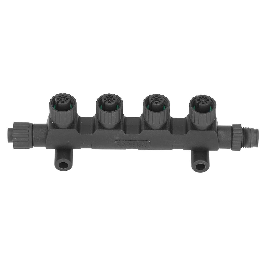 4 Port 5 Channel Multiport T Connector Black 010‑11078‑01 for NMEA 2000 Network Boat Marine Converter Collecter
