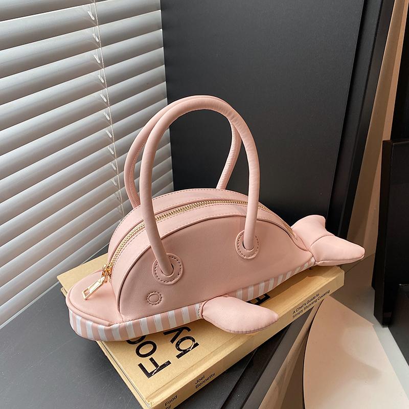 2025 Spring New Hot Sale Whale Shaped PU Handbags Fresh High Quality Personality Super Cool Fashion Chains Women's Shoulder Bags