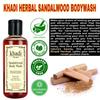 Khadi Herbal Glowing Skin Body Wash, Enriched With Sandalwood Extracts Soap-Free, Paraben-Free, Ph Balanced Shower Gel (630 Ml)