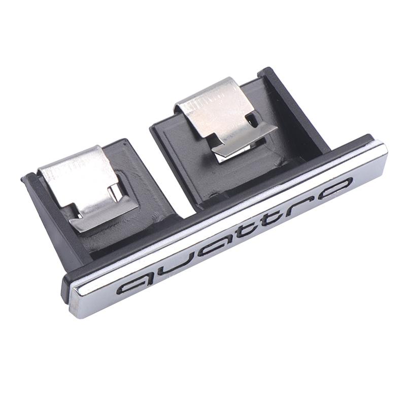 3D QUATTRO Emblem Car Front Grille Badge Body Trunk Decoration Sticker for sjhy3 A3 A4 B8 8P 8V A6 C7 A5 Q5 B7 B6 A2 A3 Q2 Q3 Q4