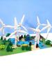 Building Blocks Windmill Scene Assembly Wind Power Generation Model Unit Model MOC Technical Bricks