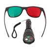 Worth 4 Dot Light Eye Suppression Check 4 Dot Binocular Vision Light with Red Green Glasses