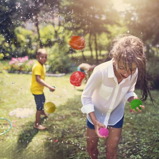 Wiederverwendbare Ballons Saugfähig Sofortfüllung Spritzwasser Wasserballons Outdoor Wasser