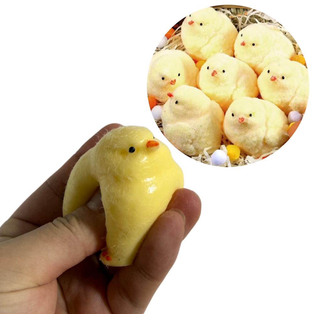 Stress Relief Toy Simulated Squishy Yellow Chick Squeeze Toy Slow Rebound Decompression Desk Toy Gift