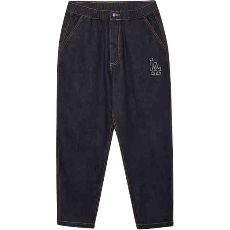 New Era FW24 MLB Los Angeles Dodgers Hip Hop Street Series Comfortable Simple Vintage Jeans Unisex Jeans Black 14385020
