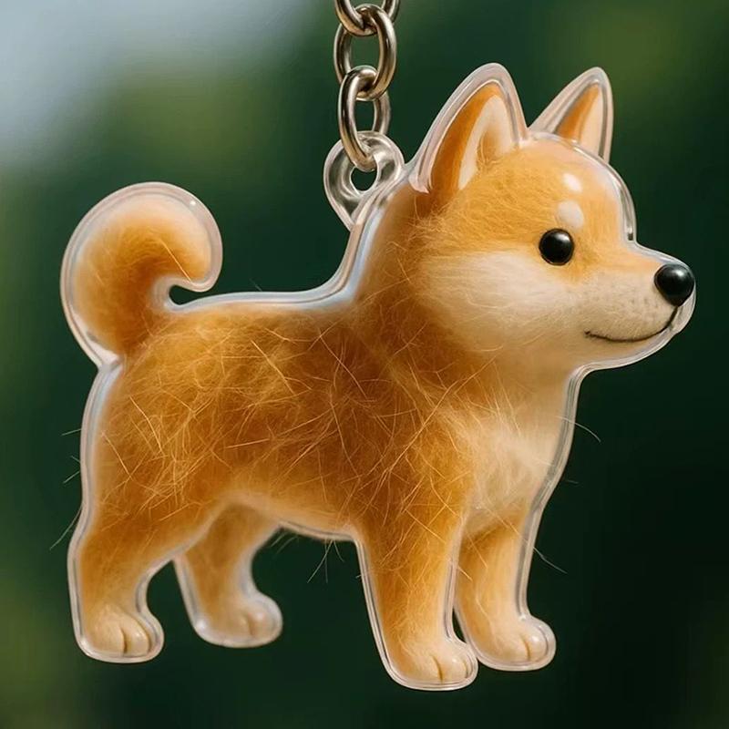 Transparent Cat Dog Hair Storage Box Pendant Keychain Collect Pets Hair Commemorate Bag Pendant Save Cat Hair Storage Capsule