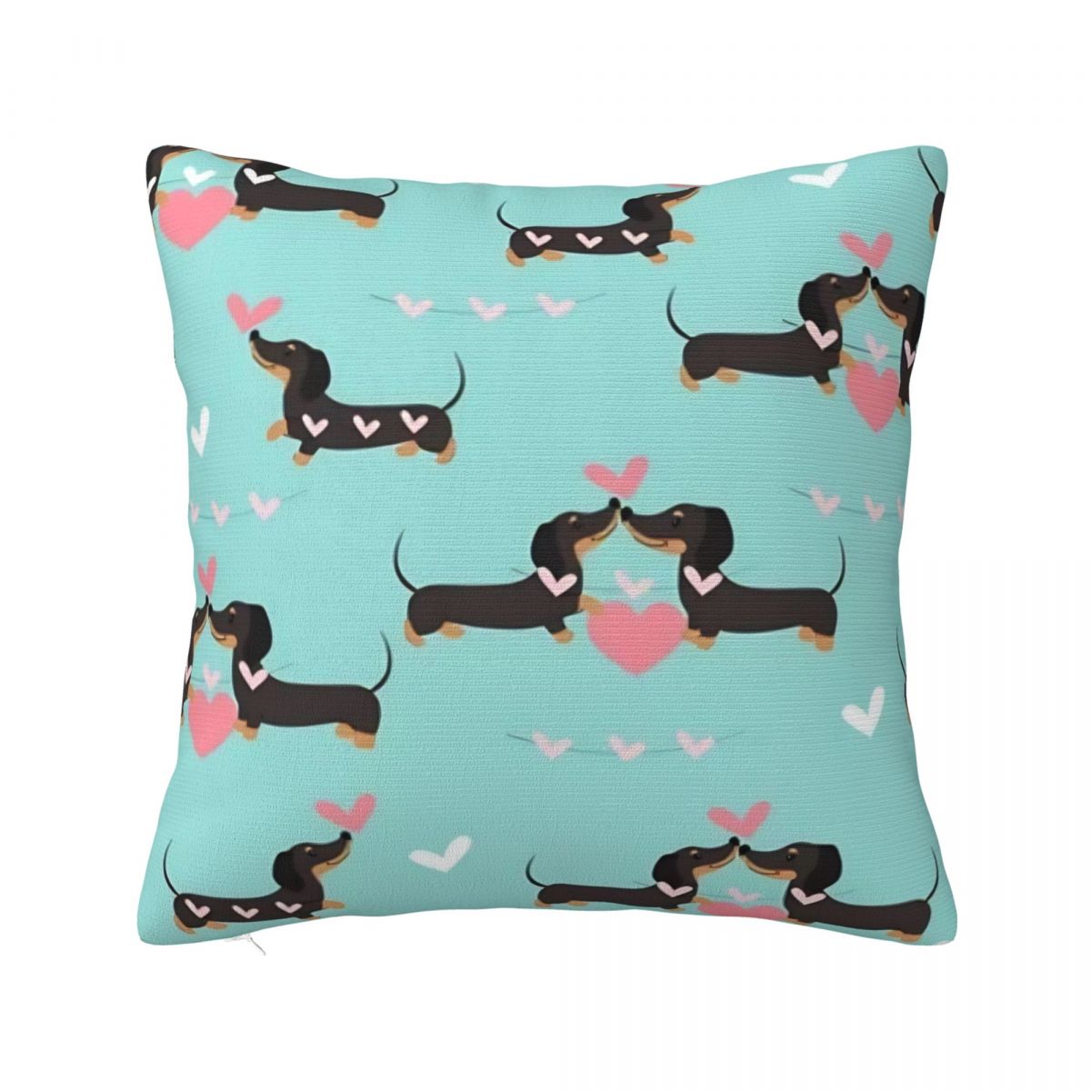 

Dachshund Dog Square Pillow Cases Wiener Sausage Doxie Cushion Covers Awesome Zippered Decor Pillowcase for Living Room 45x45cm 30x30cm 12x12in