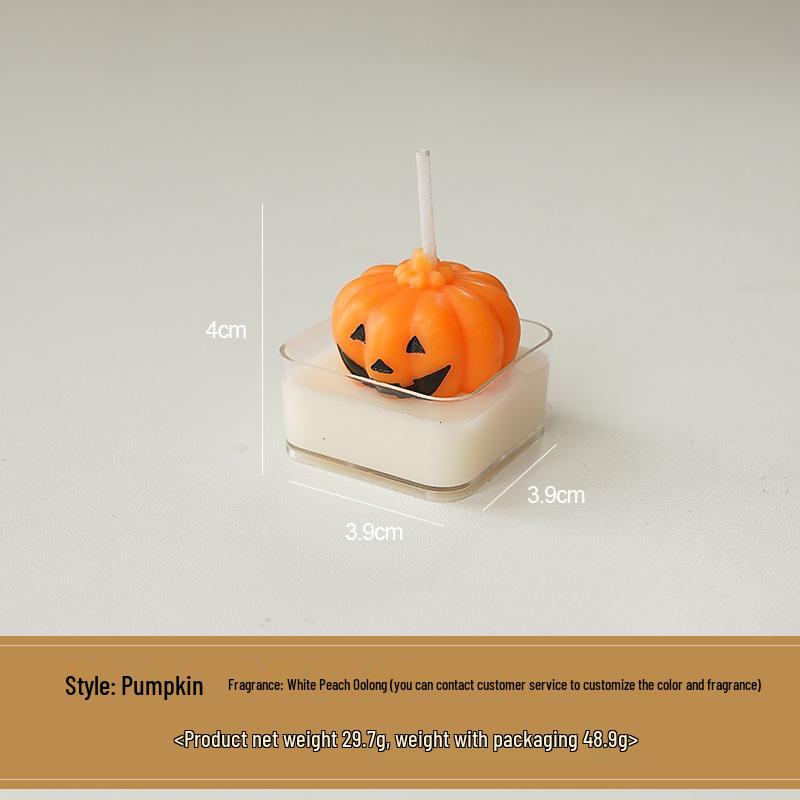 Handmade Pumpkin-Shaped Halloween Scented Candle