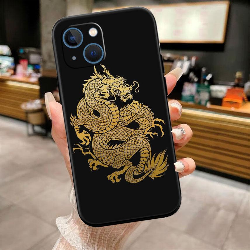 IK23 Chinese Dragon New High-End Shell Phone Case for iPhone SE X XS XR 16E 17 11 Pro Max 8 7 6 6s Plus Air