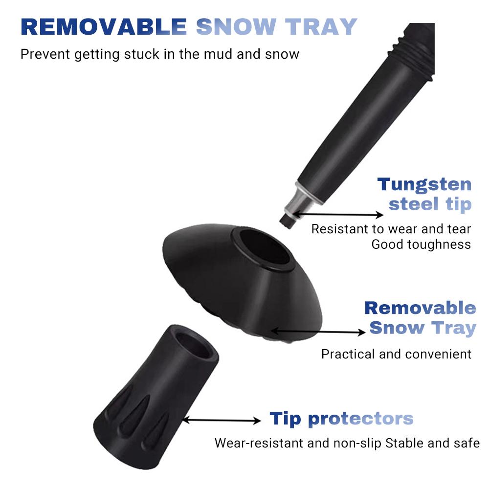 Trekkingstöcke Aluminiumlegierung Teleskop Wanderstock Nordic Anti-Schock Verstellbare Krücke Outdoor Kletterausrüstung