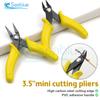 Mini Diagonal Pliers Electronic Pliers 3.5'' Wire Cutter Cutting Wires Insulating Rubber Handle Model Pliers with Lock Nipper