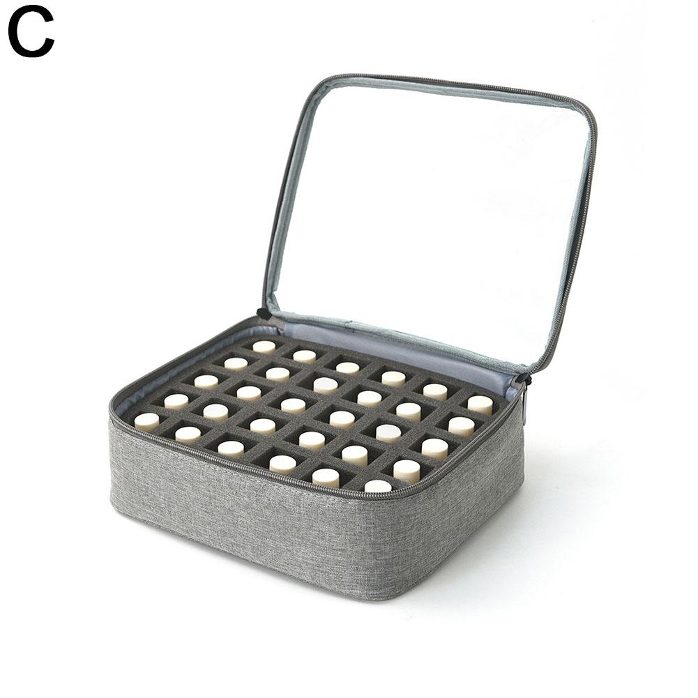 

Сумка для хранения 30 флаконов лака для ногтей, портативная, ручная, большой вместимости, сумка-органайзер для лака для ногтей, вмещает до 30 флаконов(15мл)