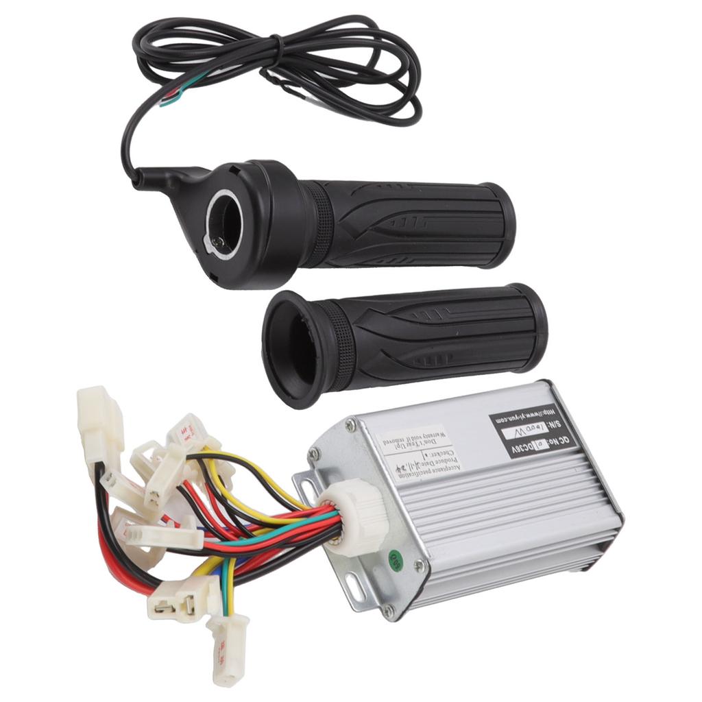 36V 1000W Brushed Motor Controller Throttle Grip Kit for Electric Motorcycles Bikes Tricycle