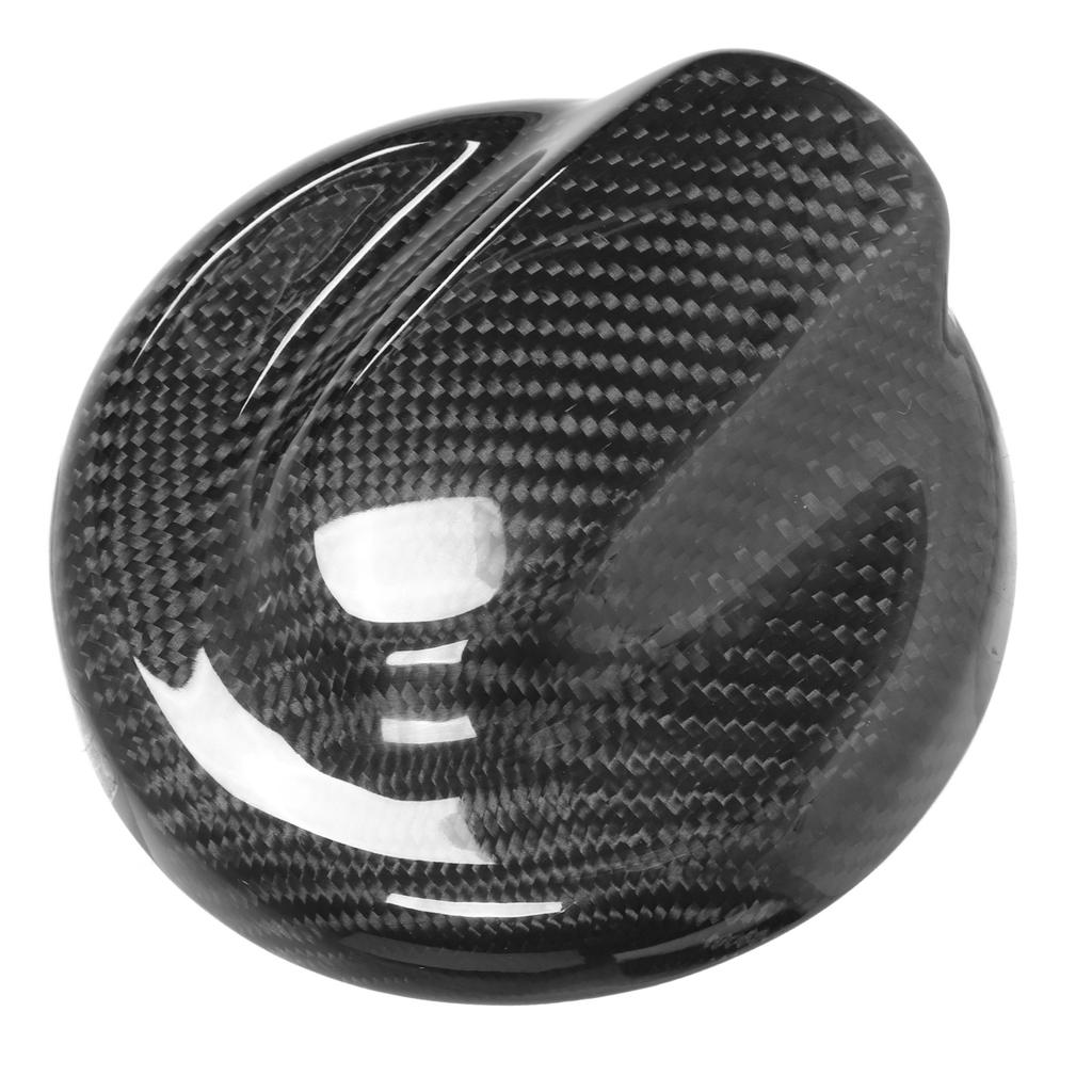 Rear Carbon Fiber Car Gas Fuel Tank Cap Cover Lightweight Replacement for R55 Clubman Models 2009‑2014