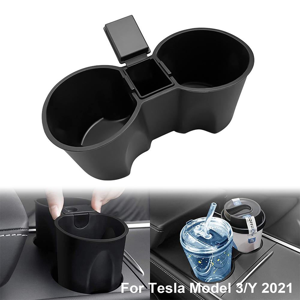

Держатель чашки для центральной консоли автомобиля, вставка для Tesla Model 3 Y, аксессуары для салона автомобиля, чашка для центральной консоли BK02