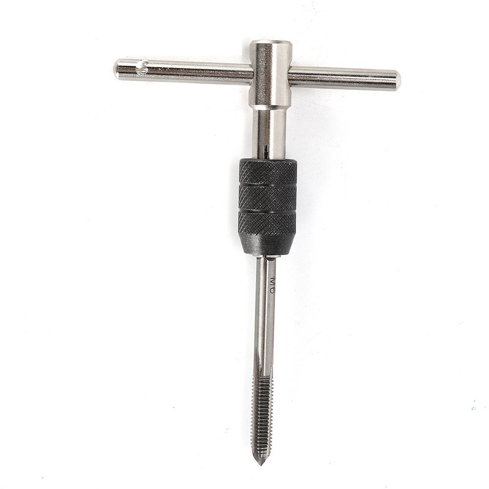 6PCS/Set Tap Drill Wrench Metric Screw Taps Ratchet Tap Wrench Tapping