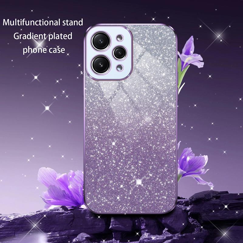 For Redmi 12 Deksel Bling Luksus Elektroplettert Glitterdeksel For Xiaomi Redmi 12C POCO C55 11A Støtsikkert Mykt Støtfanger Klart Deksel