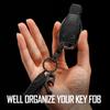 KeyUnity KM13 BK Titanium Keychain with Rotating Quick Key Key Loss Stylish 360° Connector, Non-Separable, Release, Ring, Lightweight, Compact,