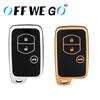 3 Buttons TPU Car Key Fob Case Cover Shell for Toyota Land Cruiser Prado 150 Camry Prius Crown For Subaru Foreste XV Keychain