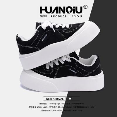 Global Big Head Casual Board Shoes Women's ZHQ68210 Spring New Popular Fashion Versatile Height-increasing Platform Shoes Women