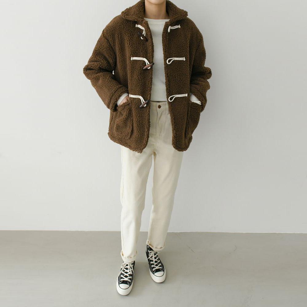 fleece duffle coat