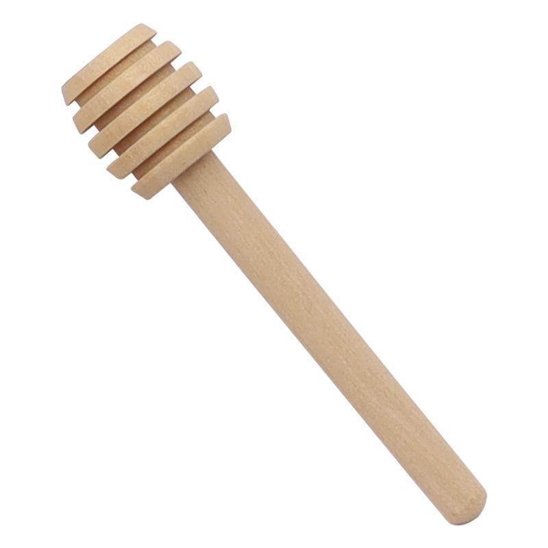 Wooden Honey Dipper and Stirring Stick for Jam, Red Wine, Coffee, Milk, Tea, and Soy Milk