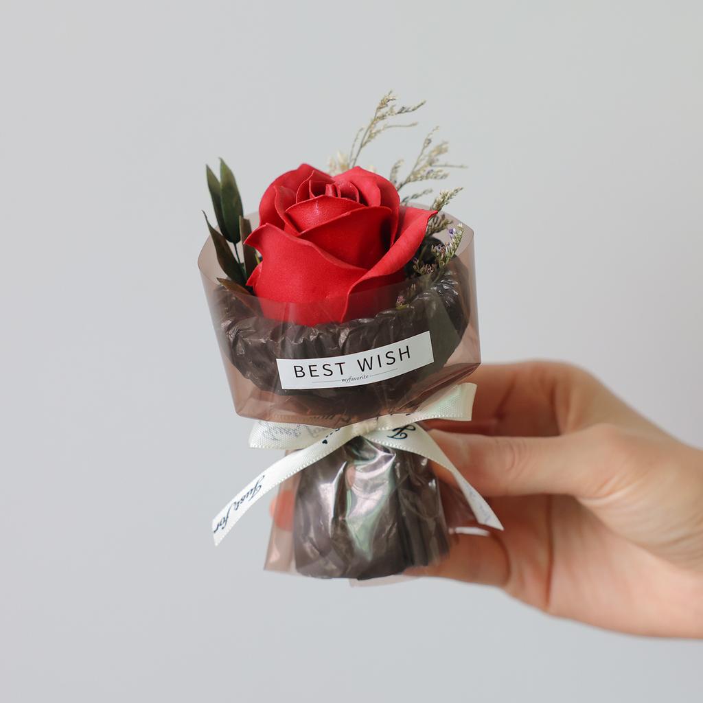Rose Soap Bouquet Charming Mini Rose Soap Flower Artificial Flower Bouquet Romantic Soap Flower Decoration For Birthday Gift